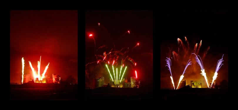 Bonfire Night w Caerphilly Castle