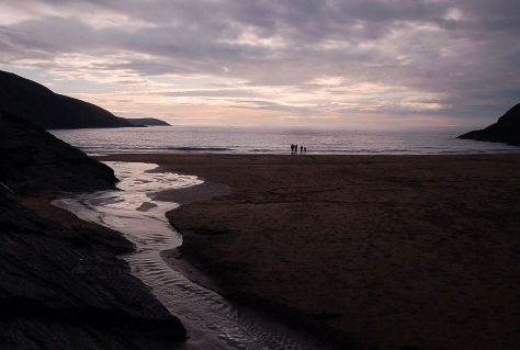 Plaża w Mwnt