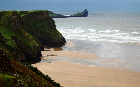 Plaża Rhossili i Worm’s Head