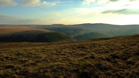 Na wzgórzach nad Doliną Claerwen