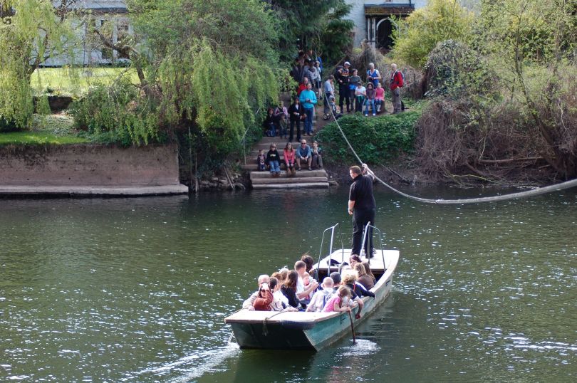 Ręczny prom na rzece Wye - Symonds Yat