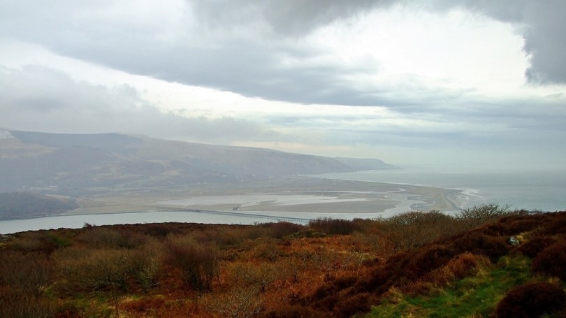 Widok na Estuarium rzeki Mawddach z Panorama Walk