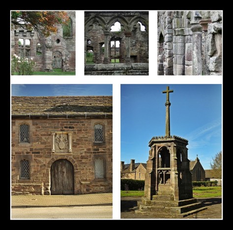 Ruiny Black Friars Monastery, Coningsby Hospital i czternastowieczny Preaching Cross stojący na cmentarzu dawnego klasztoru (prawdopodobnie jedyny taki krzyż zachowany na Wyspach)