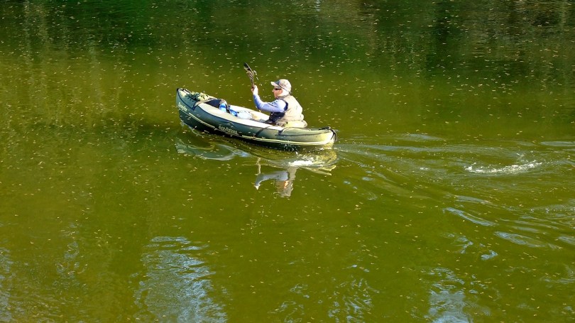Kajakarz na rzece Wye