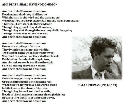 Dylan Thomas wiersz "And Death Shall Have No Dominion", zródło: internet
