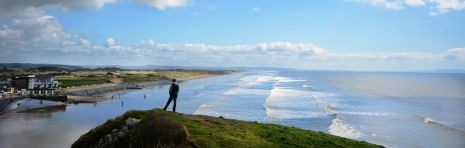 Plaża w Pendine, widok z klifu