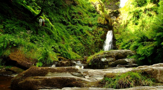 Pistyll Rhaeadr i Lake Vyrnwy