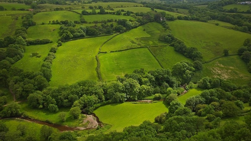 Widok z zamku Carreg Cennen