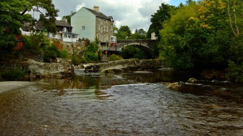 Rhayader - Most na rzece Wye w miejscu gdzie kiedyś znajdował się wodospad