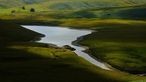 Zakręcony "ogon" Craig Goch Reservoir