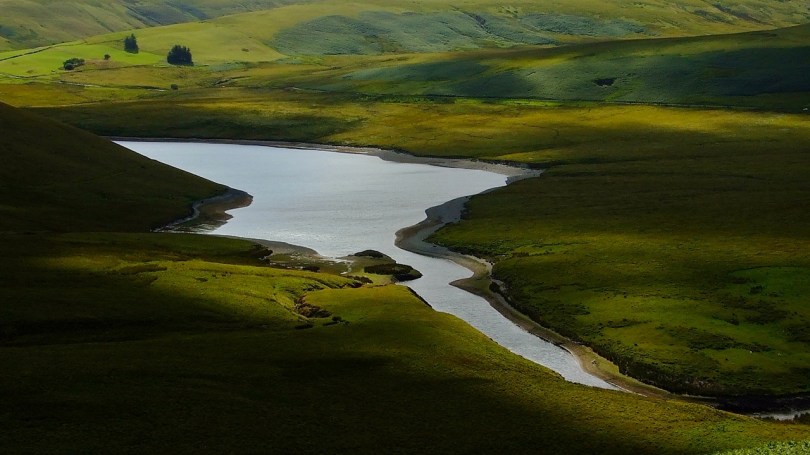 Zakręcony "ogon" Craig Goch Reservoir