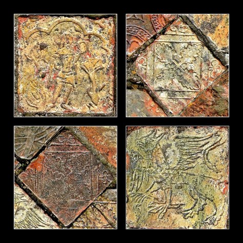 Strata Florida - zdobione płytki podłogowe