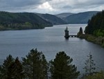 Pistyll Rhaeadr i Lake Vyrnwy